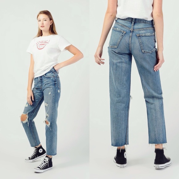 Boyish Tommy High Rise Straight Jeans in Room Service - Picture 4 of 12